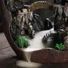 Большой полимерный рокарий пейзаж обратный поток курильница домашний декор дым водопад держатель ручной работы буддийский держатель благовоний