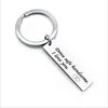 I LOVE YOU Personalize Keychain Father's Valentine's Day Gift Keychains Drive Safe Car Keyring Holder For Dad Boyfriend Girlfriend Family Birthday Gifts