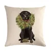 Almofada/travesseiro decorativo Série de padrões de cães de cães de sofá capa de almofada de almofada para decoração de capa de travesseiro de arremesso