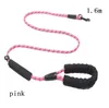 Justerbar nylonhundspår reflekterande bly rep mjuk krage för stora hundar Pet Leash Chain Ropes HH21-229