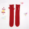 DHL 5 couleurs GRATUIT 5 couleurs bébé filles peignées chaussettes en coton en coton enfant automne automne hiver respirant taille moyenne chaussette pour enfants étudiant Student Bas 3-12Y