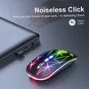 Mouse senza fili USB 2.4Ghz Mouse per computer Gamer Mouse da gioco ergonomico RGB silenzioso per PC portatile A20 Stelle luminose ricaricabile