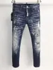 Designer de jeans homens jeans recém chegados d2s mens luxo denim buracos calças dsquares biker calças casuais e confortáveis roupas 9816