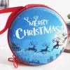収納ボックスのビンズメリークリスマスギフトメタルコイン財布サンタクロースプリントケースプレゼントポータブルボックス