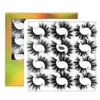 Thick Curling False Eyelashes 12 Pairs Set Natural Long Multilayers Handmade Reusable 3D Fake Lashes Extensions Makeup Accessory For Eyes 8 Models DHL Free