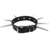 Bracelets de manchette Jewelrypunk Big Metal Spike Rivets Rock Gothic Sautoirs Pu Cuir Stud Collier Collier Ras Du Cou Hip Hop Déclaration Drop Livraison