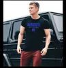 Erkekler kas tshirt vücut geliştirme moda pamuk gömlek erkekler için egzersiz rahat günlük giyim Streetwear G1222