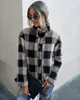 Women Wool Women's Blends Fuzzy Fleece Plaid Coat 2022 Fashion Teddy Coats Single Single Breaded Outwear Outwear Mobilets Lapel