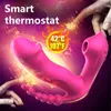 NXY vibrators Sex voor Dames Clitoris Sucker Stimulator 3 in 1 Verwarming Wearable Anal Dildo Oral Toys Volwassenen 18 1220
