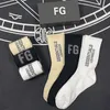 Foog Fearr Off Godd Main Line FG Letter Rich Long Tube Cotton Sports Socks High Street Men and Women Lovers 3piece Package19133788536215