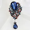 Pins, broszki 2021 Vintage Glass for Women Big Crystal Bukiety broszka biżuteria Pins i szalik wiszący