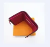 Fashion Women Wallet Classic Woman Short Bags Luggages Coated Canvas Real Leather Small Bifold Wallets Coin Pocket with Box 2021255o