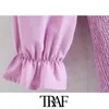 TRAF Dames Chique Mode Geprikkelde Stretch Slanke Schede Mini Jurk Vintage Square Collar Korte Mouw Vrouwelijke Jurken 210415