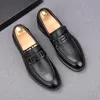 Italian Style Spring Autumn Dress Business Shoe Fashion Party Wedding Flats Handmade High Quality Men Banquet catwalk Casual Loafers H23