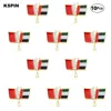 Bahrajn u.a.e. Przyjaźń Lapel Pin Flaga Odznaka Broszka Pins Odznaki 10 sztuk dużo
