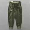 Autumn Winter New Men's Trousers Cotton Solid Color Casual Cargo Pants Button Big Pocket Khaki Workwear GML04-Z301 H1223