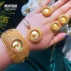 Brincos Colar Missvikki Dubai Luxo na moda Big Bangle Ring Conjuntos de jóias para mulheres casamento de alta qualidade estilo nobre