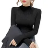 Women's half turtleneck sweater bottomed shirt with autumn and winter clothing 211103