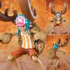 Anime One Piece 20 -årsjubileumsutgåva Luffy Figur Zoro Sanji Nami Chopper Nico Robin Brook PVC Action Figure Model Doll Toys X0526