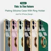 IPhone-hoesje 12Pro 11PROMAX Solid Color Electroplating Anti-Fall Protective Cover