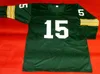 Custom Football Jersey Men Youth Women Vintage 15 BART STARR 3/4 SLEEVE Rare High School Size S-6XL or any name and number jerseys