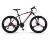 24 tum 26 tums stötdämpande Mountainbike Cykel Dubbelskiva Bromscyklar 21 Speed ​​High Carbon Steel Off Road Cyklar