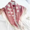 Fashion Polk Dot Print Square Scarves Silk Scarf Women Large Shawls Stoles Hijabs Echarpes Foulards Femme Wraps Bandana Female