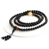 خيوط مطرز 6/8mm تنين مضيئة 108 Mala Bracelet Buddha Beads Men Women Friend Gift Charm Strand Jewelry Trum22