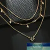 TOCONA Urok Shiny Gem Crystal Star Bead Chain Chain Tassel Wisiorek Wielowarstwowy Clawic Neck Women Boho Gold Party Biżuteria Gift6568 Cena fabryczna Ekspertyzacja