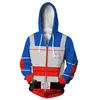 Felpe con cappuccio da uomo Felpe con cappuccio Anime Henry Cosplay Danger Zip Up Felpa con cappuccio Captain Man Felpa con cappuccio stampata in 3D Cappotto per giacca casual per adulti