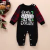 Menino Menino Boy Roupas de Natal Macacões de Manga Longa O-Pescoço Cervos Impressão Romper 100% Algodão Primavera Outono Quente 0-12 Meses