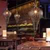 Fas lambası retro demir metal kolye ışıkları endüstriyel vintage asılı dekor loft yemek/oturma odası restoran mutfak lambaları