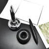 Stylos à bille Stylo flottant avec base magnétique Chrome Ball Point Écriture Support magnétique Papier de bureau Weight8421528