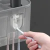 Distributeur automatique de dentifrice Squeezer pour salle de bain Porte-brosse à dents magnétique Accueil WC Accessoires de toilette 210423