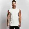 Cotton Gym Clothing Mens Workout Sleeveless Shirt Bodybuilding Tank Top Fitness Sportswear Mens Vests Muscle Singlets Tanktop 211120