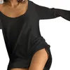 Robe tricotée élastique à manches longues moulante cordon Mini femmes 2021 automne hiver Sexy dos nu tricot maison porter des robes décontracté