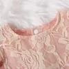 Sommar Baby Flutter-Sleeve Lace Romper 210528