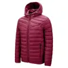 Darphinkasa Winter Jacket Men Parka 캐주얼 솔리드 컬러 후드 코트 두꺼운 따뜻한 211214