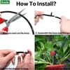 5M-30M Garden Automatic Micro Drip Oriting Priving System Kit 4/7 '' Hose Регулируемая насадка, замуженная капельница Tryshouses 210610