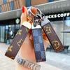 2021 Mäns midja Buckle Leather Presbyopia Keychain Pendant Car Key Chain Ring Fashion Par Creative Gift G1019