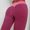 Femmes Leggings Fitness Taille haute Push Ups Girl Pantalon de survêtement Sexy Minceur Respirant Work Out Pantalon sans couture Peachhoneycomb 211204