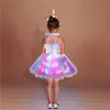 Filles brillant licorne TUT robe rougeoyante enfants robes pour filles Hallowmas fête princesse enfants vêtements vestidos