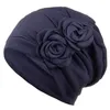 Muslim Women Turban Hat PreTied Cancer Chemo Beanies Headwear Head Wrap Plated Hair Accessories9603083