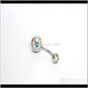 NAVEL Bell Body Drop entrega 2021 Aço Inoxidável Piercing Anéis de Piercing Botão Botão de Belly Moda Fashion Jewelry Will e Sandy A2XIQ