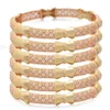 6pcs / lot Petit Papillon Afro Bracelets Or Couleur Bracelet pour Femmes Dubaï Mariée Mariage Bracelet Africain Arabe Bijoux Moyen-Orient Q0717
