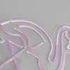 Flamant rose et signe d'amour, belle maison KTV Bar, cadeau de noël, décoration murale, néon fait à la main, 12 V, Super lumineux