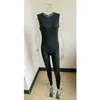 Summer Sexy Slim Jumpsuits Solid Black White Women Ladies Sleeveless Clubwear Party Jumpsuit Romper Long Trousers S-3XL