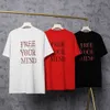 2024 ufficiale più recente T-shirt da uomo Moda Estate Hip Hop Tee Mans Womens Designer di lusso Manica corta da uomo Hole Style Tees Coppie Girocollo