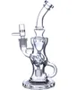 FTK cam bong Recycler fab yumurta bongları toro dumanı su borusu petrol kuleleri nargile Matrix perc Klein Torus sigara su boruları eklemi 14.5mm dab teçhizatı