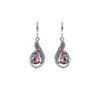 Charmes femmes boucles d'oreilles coloré brillant goutte Dangle boucle d'oreille mariée mariage saint valentin fête cadeau fille oreille décoration bijoux